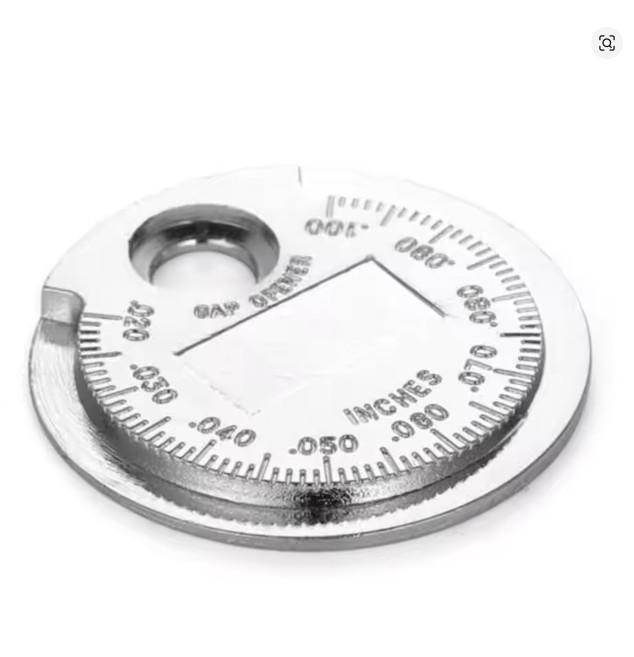 Coin- Type 0.6-2.4mm Spark Plug Gap Gauge Measurement Tool Auto Ignition spark