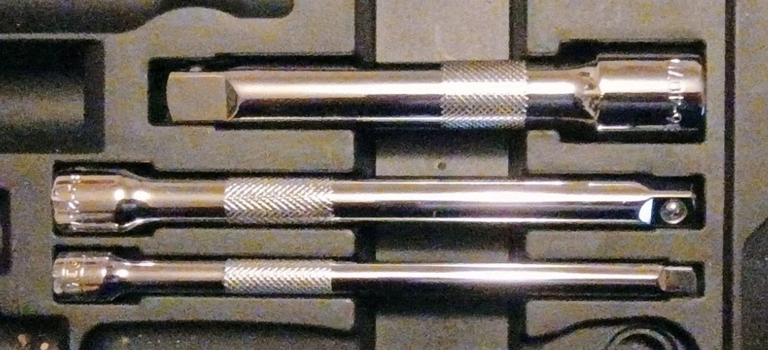 DeWalt 6 Piece Extension Set 1/4″ 3/8″ and 1/2″ inch drive