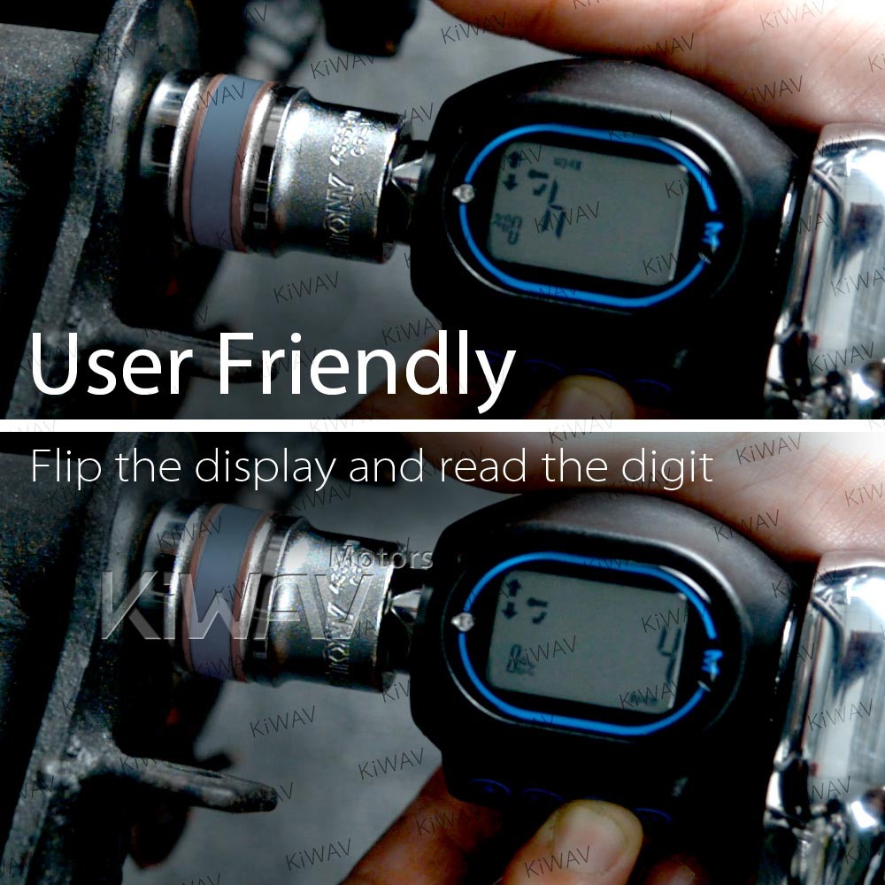 KiWAV digital torque wrench adapter 1/2″ 3/8″ 1/4″ sq drive 3-200Nm