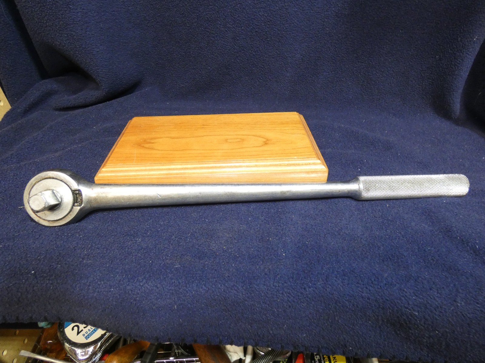 Vintage SK Tools 40170 1/2″ Drive Long Ratchet 15″ Reversible Round Head USA #BS
