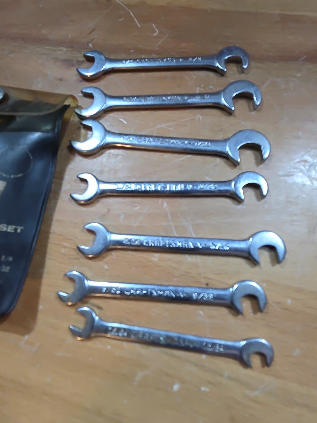 Sears Craftsman Tools USA 8 Piece Open-End 4 Way Offset Ignition Wrench Set 4306