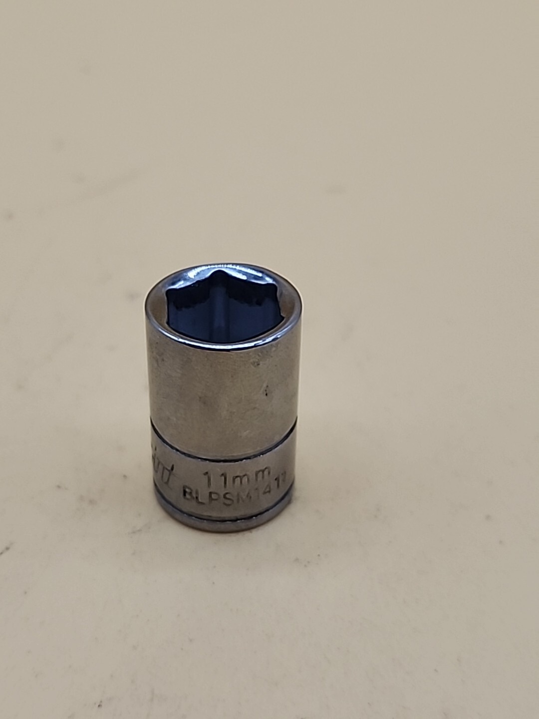 BLUE-POINT BLPSM1411, 1/4″ DRIVE, 11MM. SOCKET, SHALLOW, 6pt USA