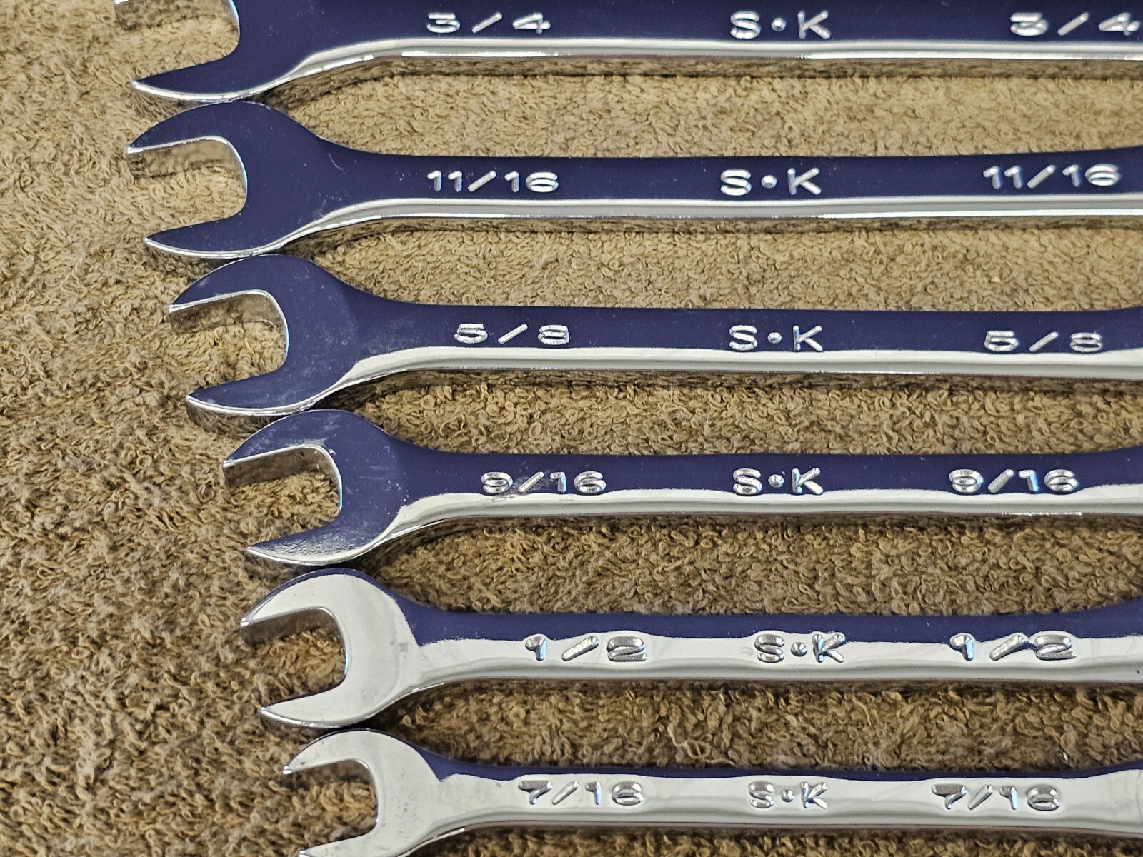 SK Combination Wrench Set SAE 88232 1-1/4 7/8 3/4 9/16 1/2 3/8 1/4 10mm 88000