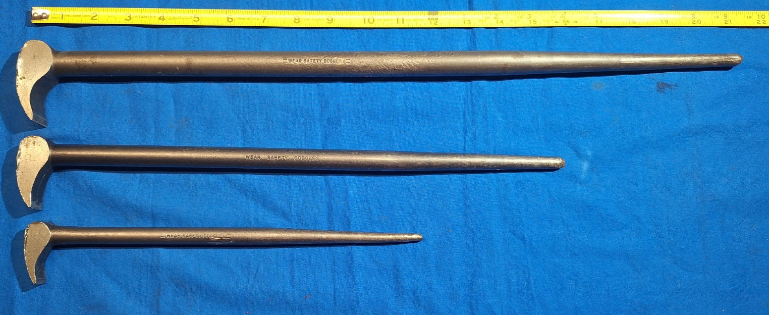 Mac Tools 3 piece Ladys foot pry bar set 21″, 16″ 12″, LF21, LF16, LF12