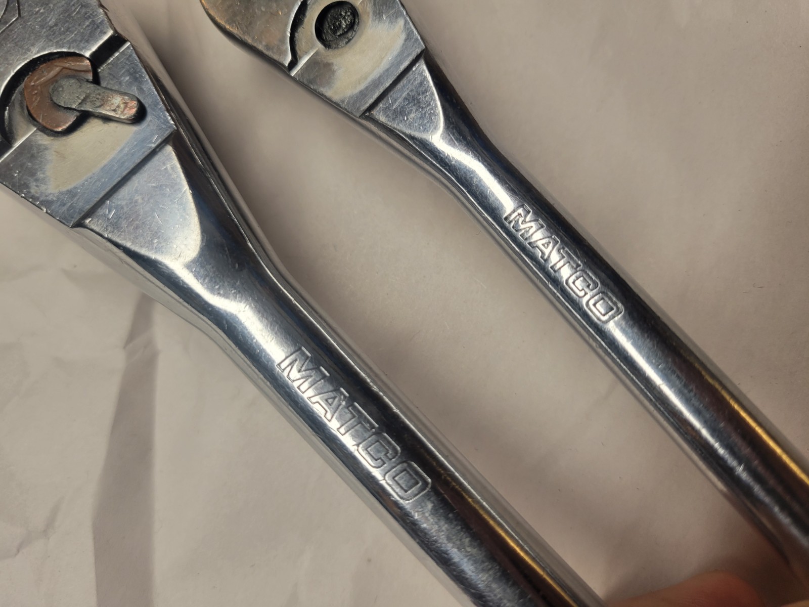 Matco Tools USA 1/2″& 3/8″ Drive Chrome Fixed Head 15″CR15T & 11″ BR11T RATCHETS
