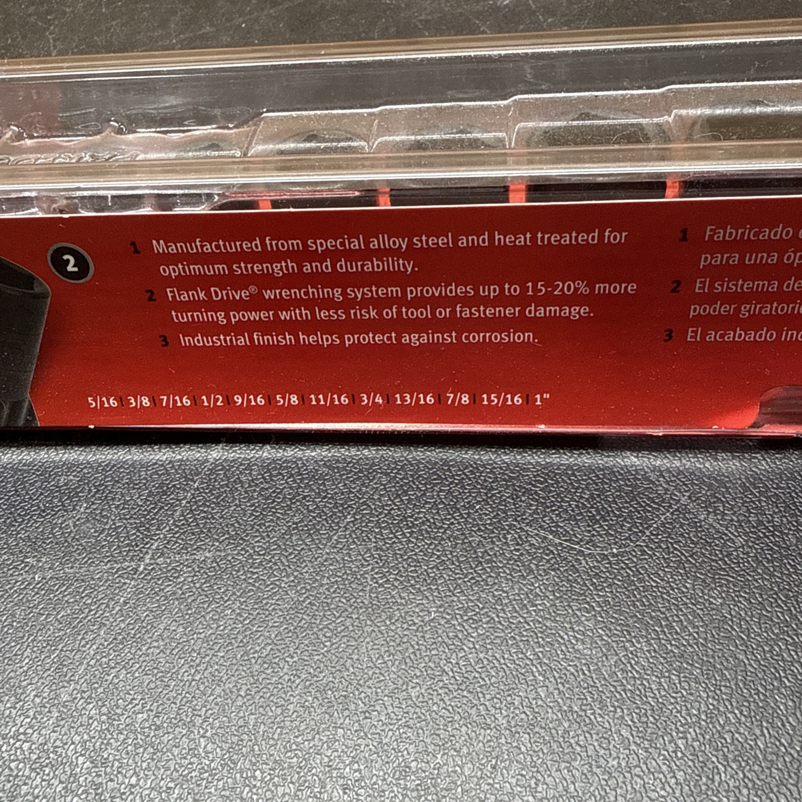 New Snap-on™ 3/8″ drive 5/16″ thru 1″ 6-point Shallow Impact Socket Set 212IMFYA