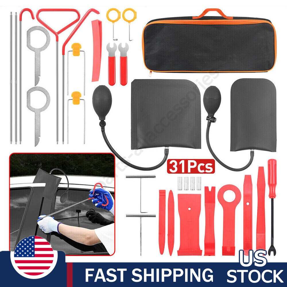 31Pcs Car Window Door Emergency Open Universal Repair Kits Portable