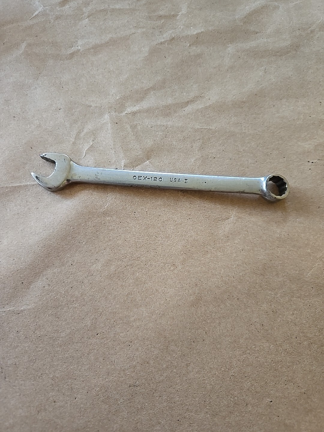 Snap On 3/8″ 12PT Short Chrome Combination Wrench OEX-120