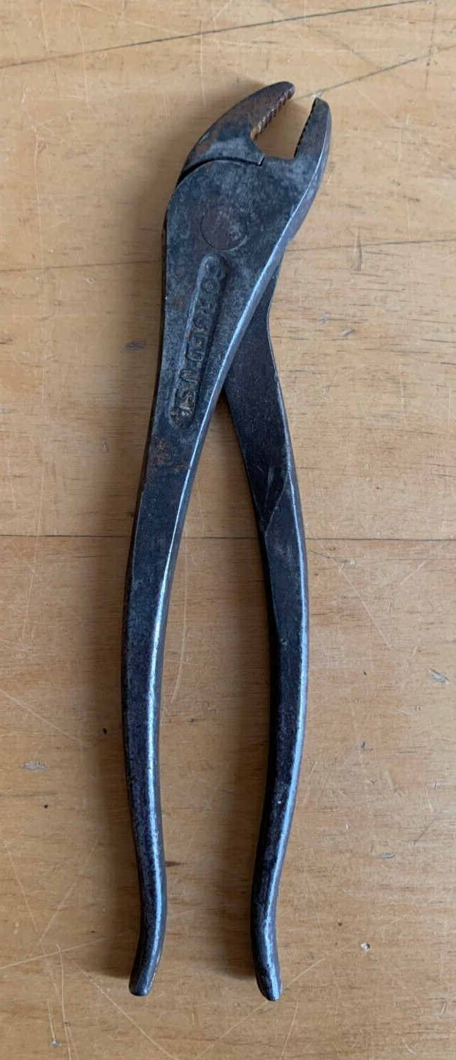 Vintage 1950s BLUE BIRD Steel Battery Service Slip Joint Pliers USA