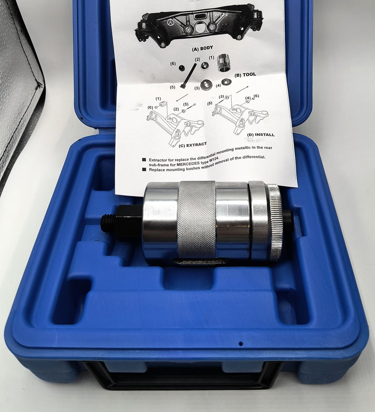 Benz Rear Sub-Frame Differential Bushing Installer/Remover (W124)