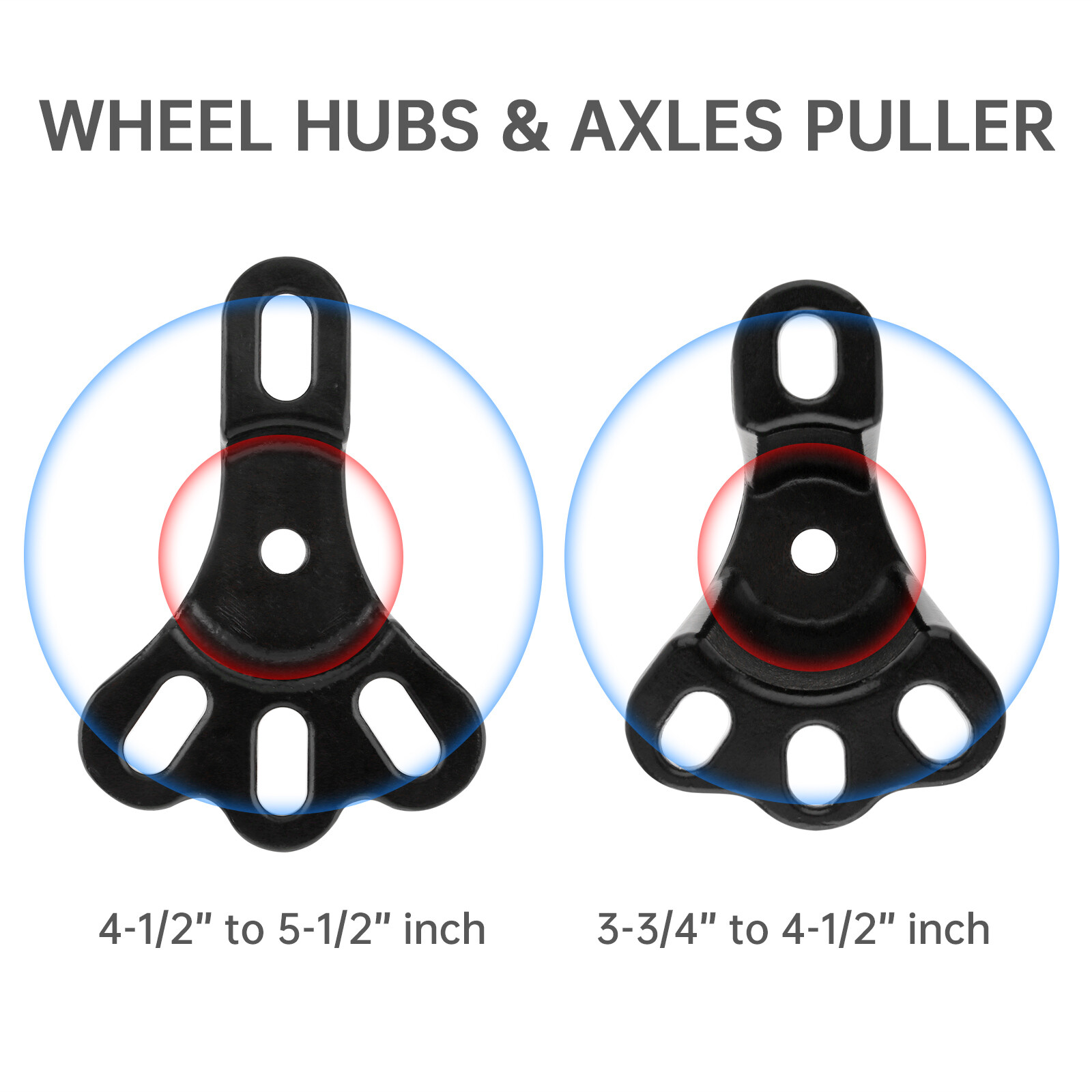 Front Wheel Rear Axle Bearing Puller Flange Type Wheel Hub Axle Remover Tool Kit