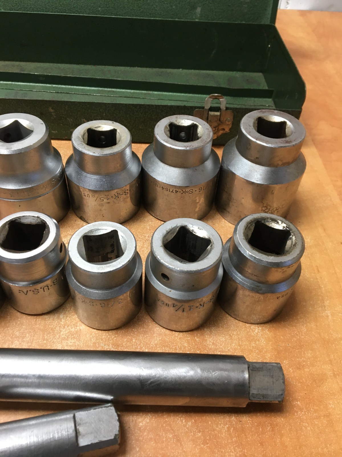 SK Tools 3/4 Drive 17pc Socket Set SAE 7/8 to 1-13/16″” Sockets Extensions READ