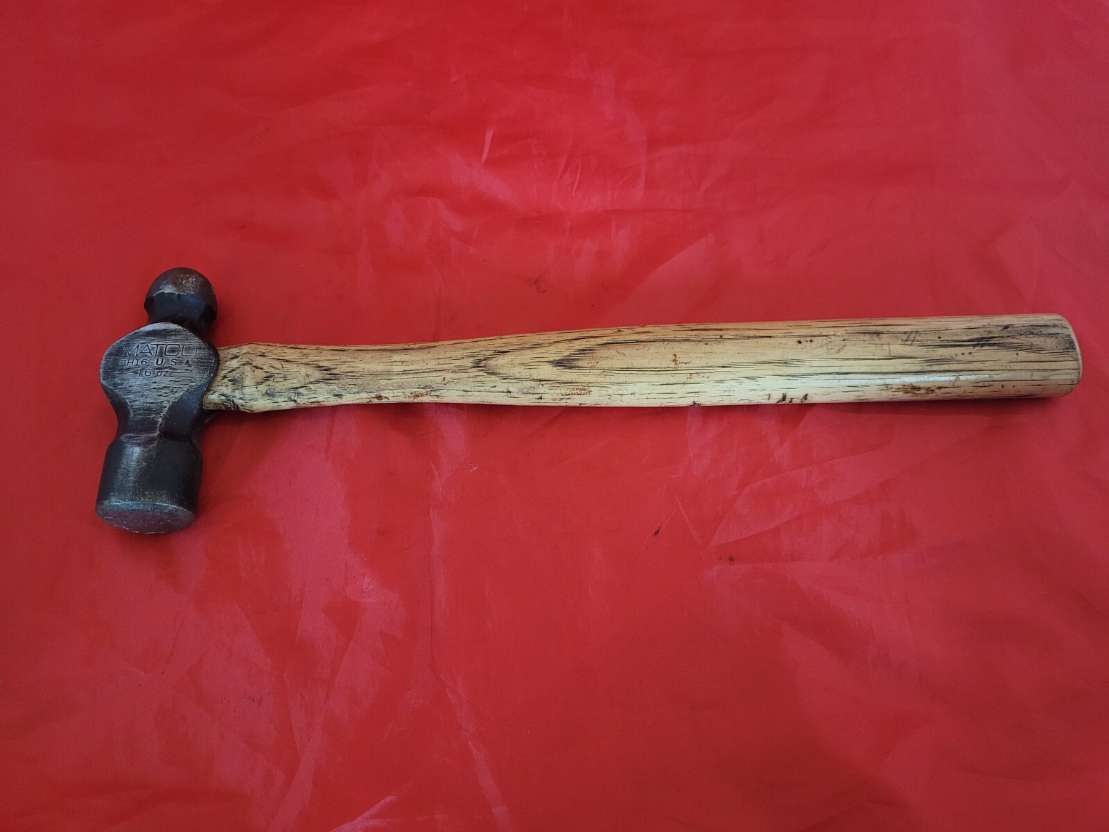 MATCO BH16 16oz Ball Peen Hammer Wood Handle USA TB