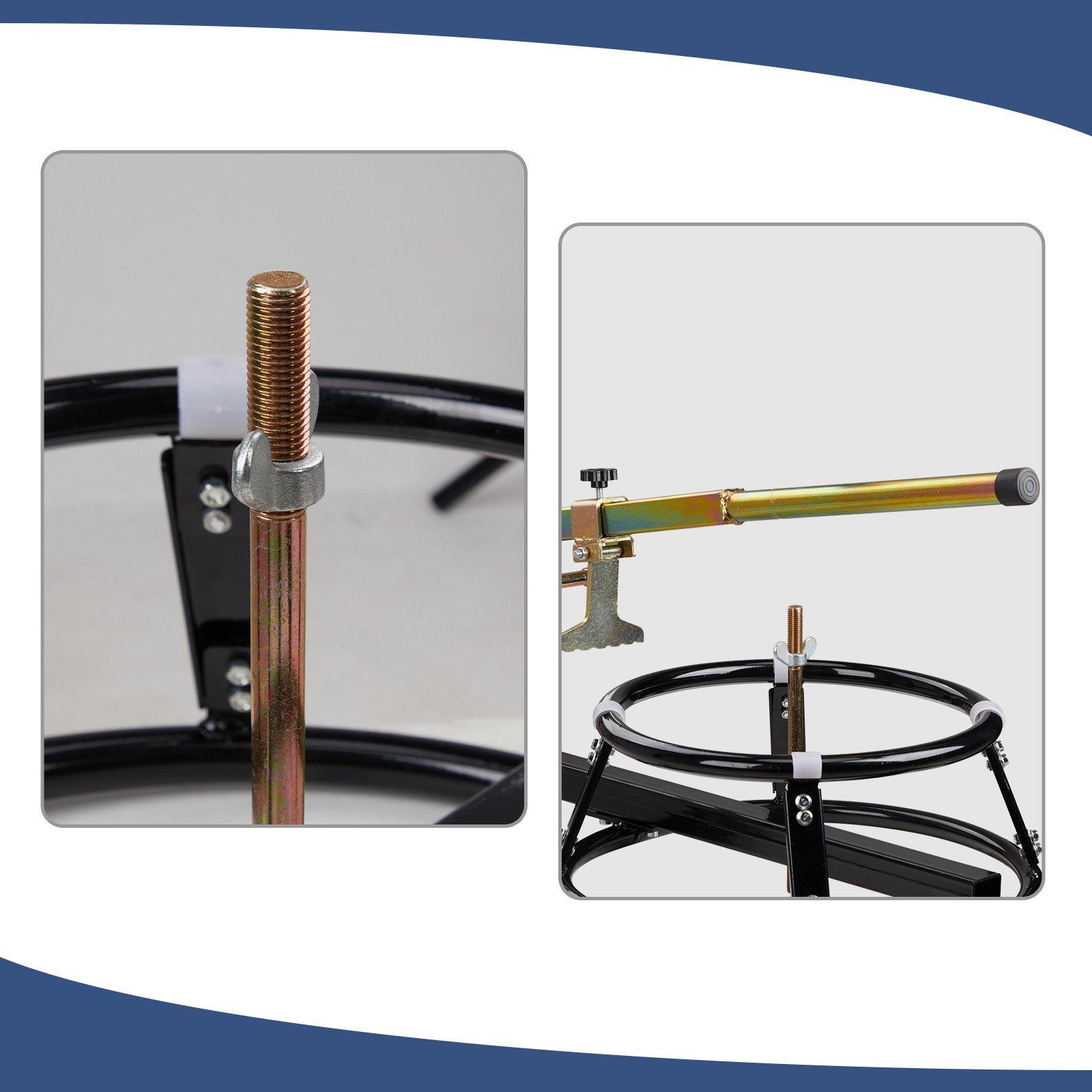 16 to 22 Inch Motorcycle Bicycle Tire Change Stand Workshop Stand W/Bead Breaker
