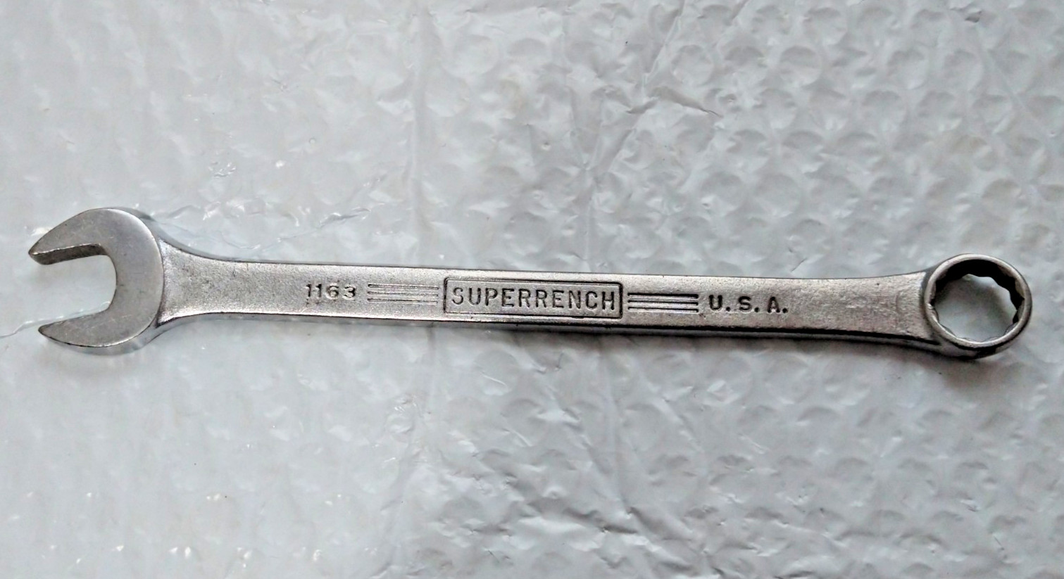 WILLIAMS TOOLS «SUPERRENCH» 1163, 9/16″ COMBINATION WRENCH, 8″ LONG, 12 POINT.