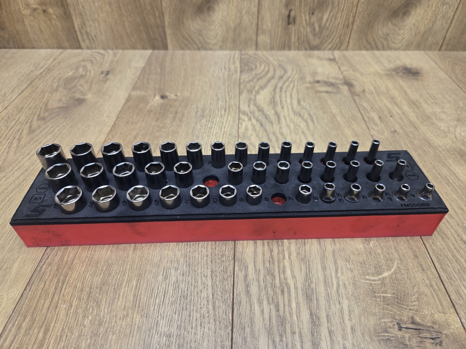 Snap-On Tools 142STMMSYFR1 42pc 1/4″ Drive 6-Point Metric Socket Set, MISSING 2