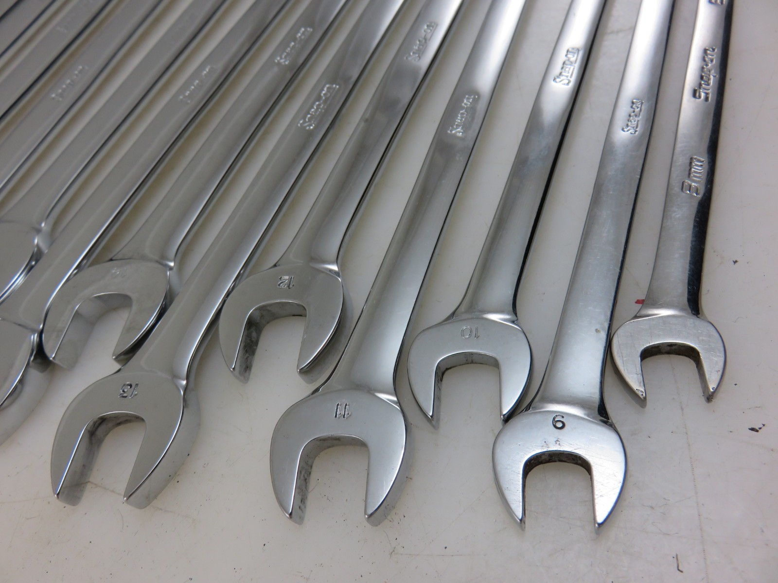Snap-On METRIC OEXM Series Combination Wrench 18pc Set 8mm-24mm + 26mm