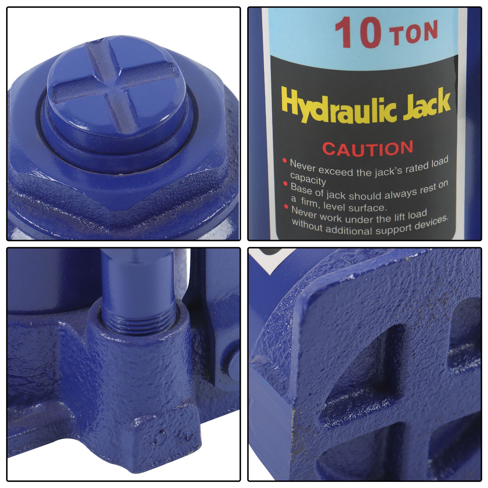 Labwork Welded Hydraulic Car Bottle Jack Auto Repair and House Lift 10Ton