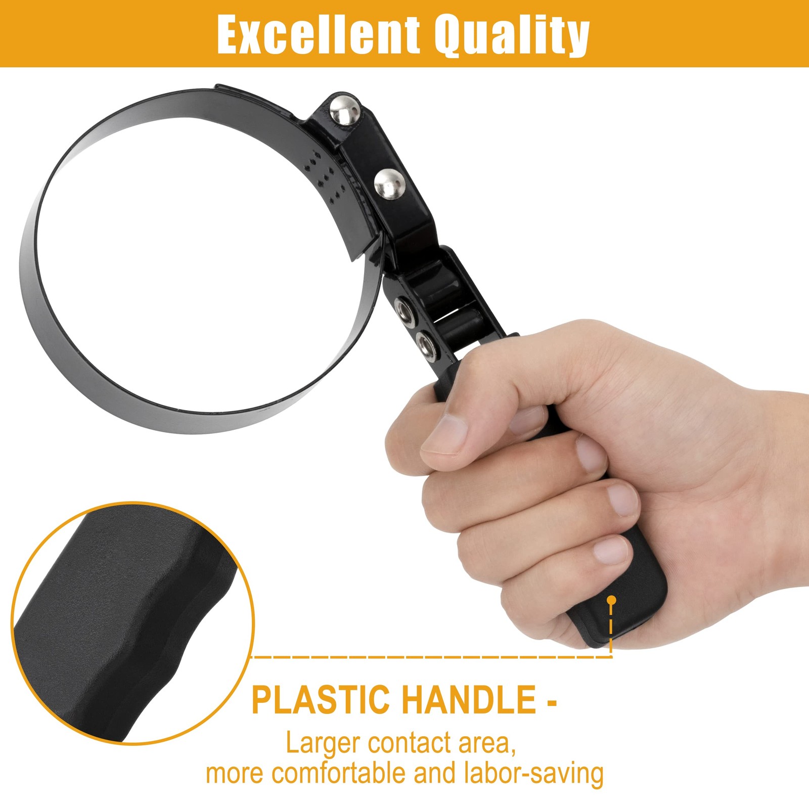 4 PCS Oil Filter Wrench Set Heavy Duty Swivel Remover Pliers 2.56-4.4 Inch