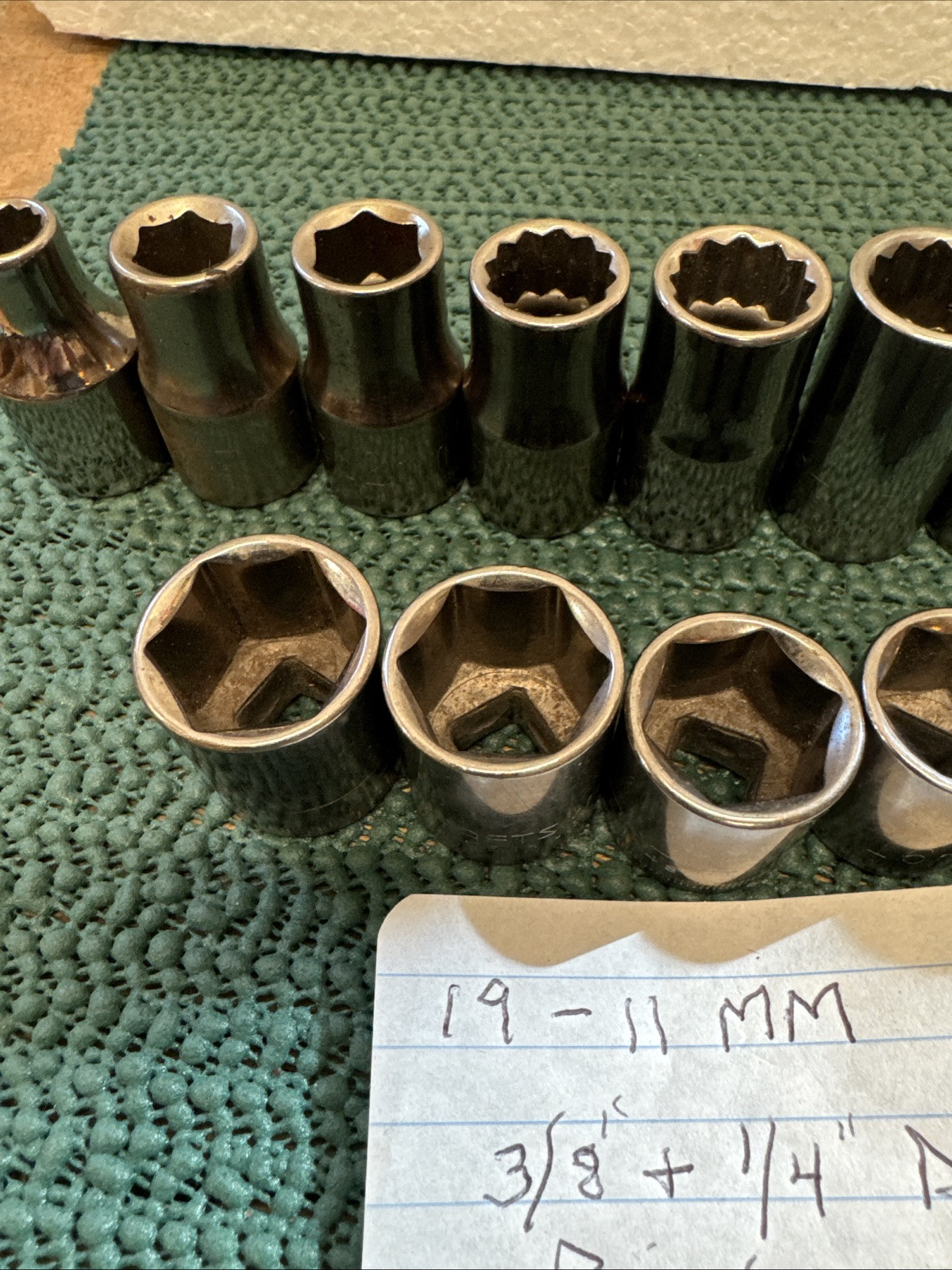 Lot Of 18 Craftsman Metric Sockets In Great Shape USA See Pictures 2 Sets