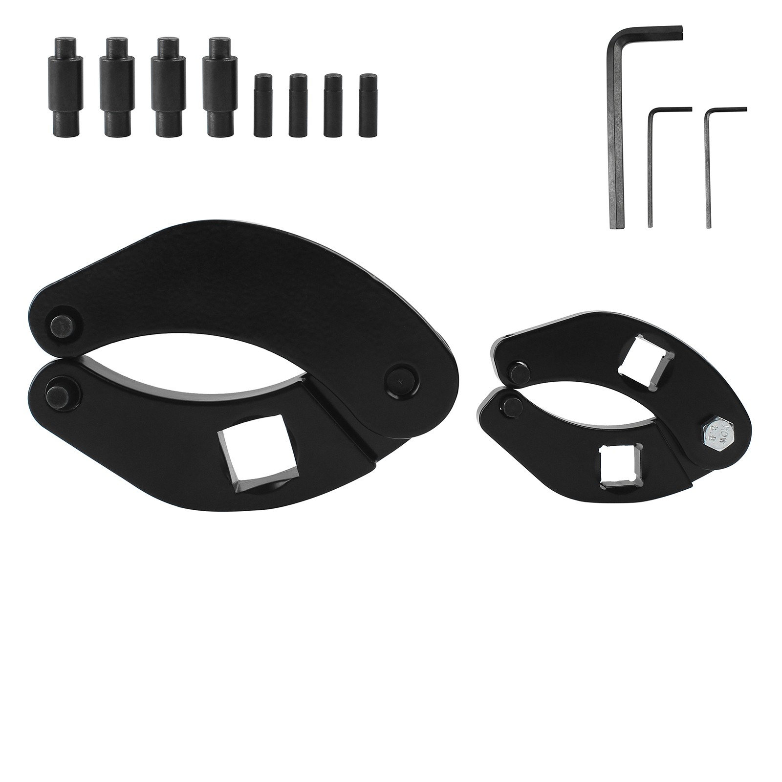 Black Adjustable 1266 Gland Nut Wrench 7463 Spanner Tool for Hydraulic Cylinders