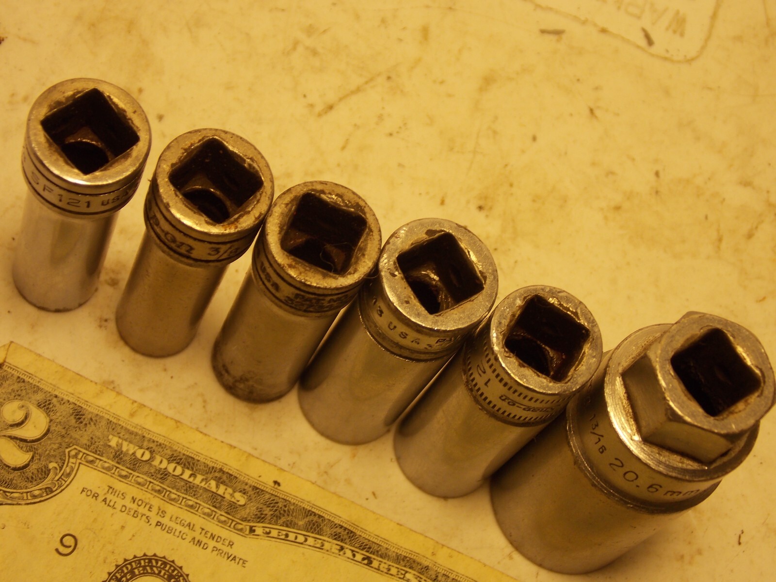 Snap on 3/8″ Drive Deep Chrome Sockets Singles 3/8 7/16 13/16 FREEShipAfr1