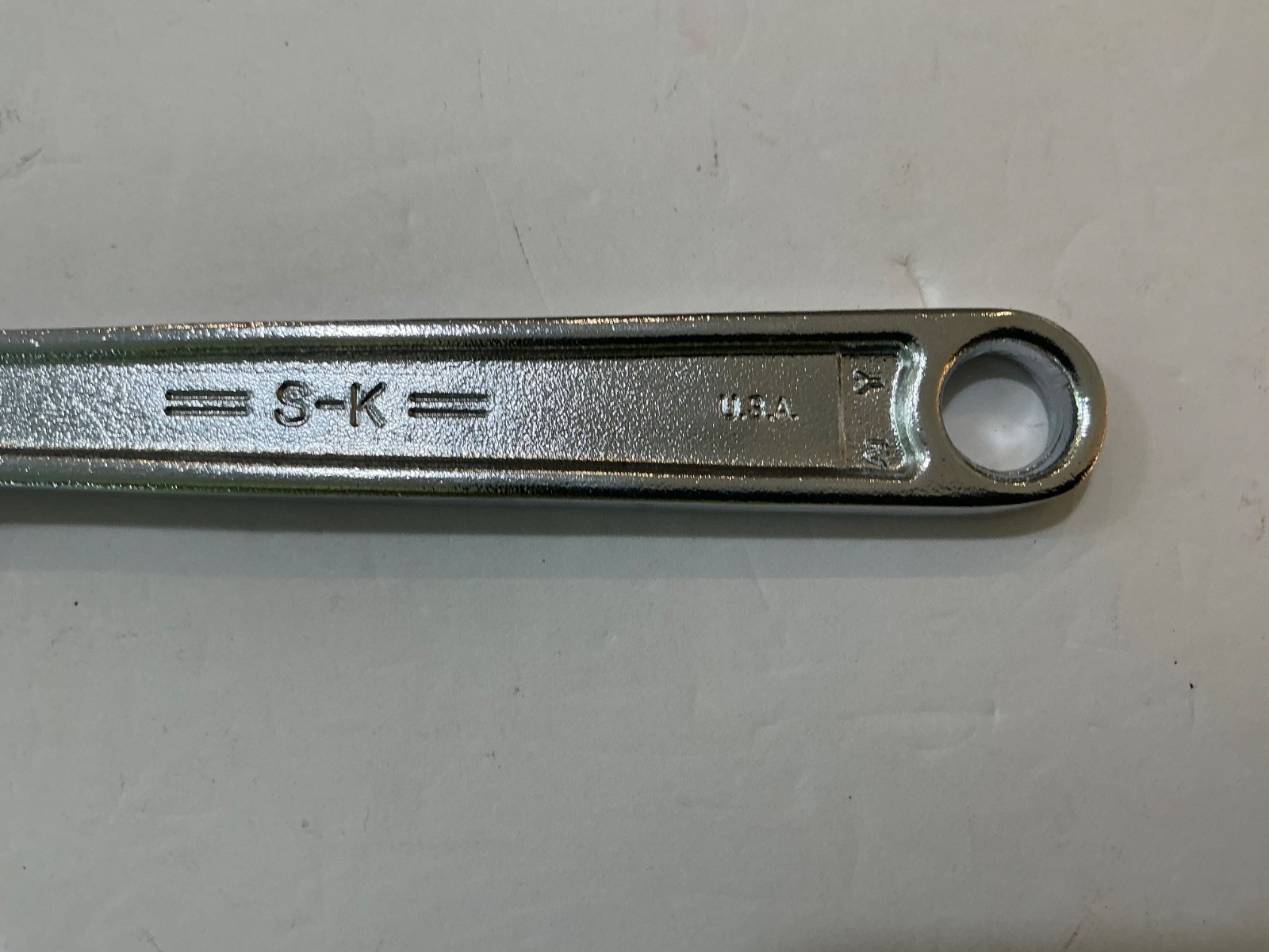 NOS S-K 8” adjustable (“Crescent”) wrench made in the USA
