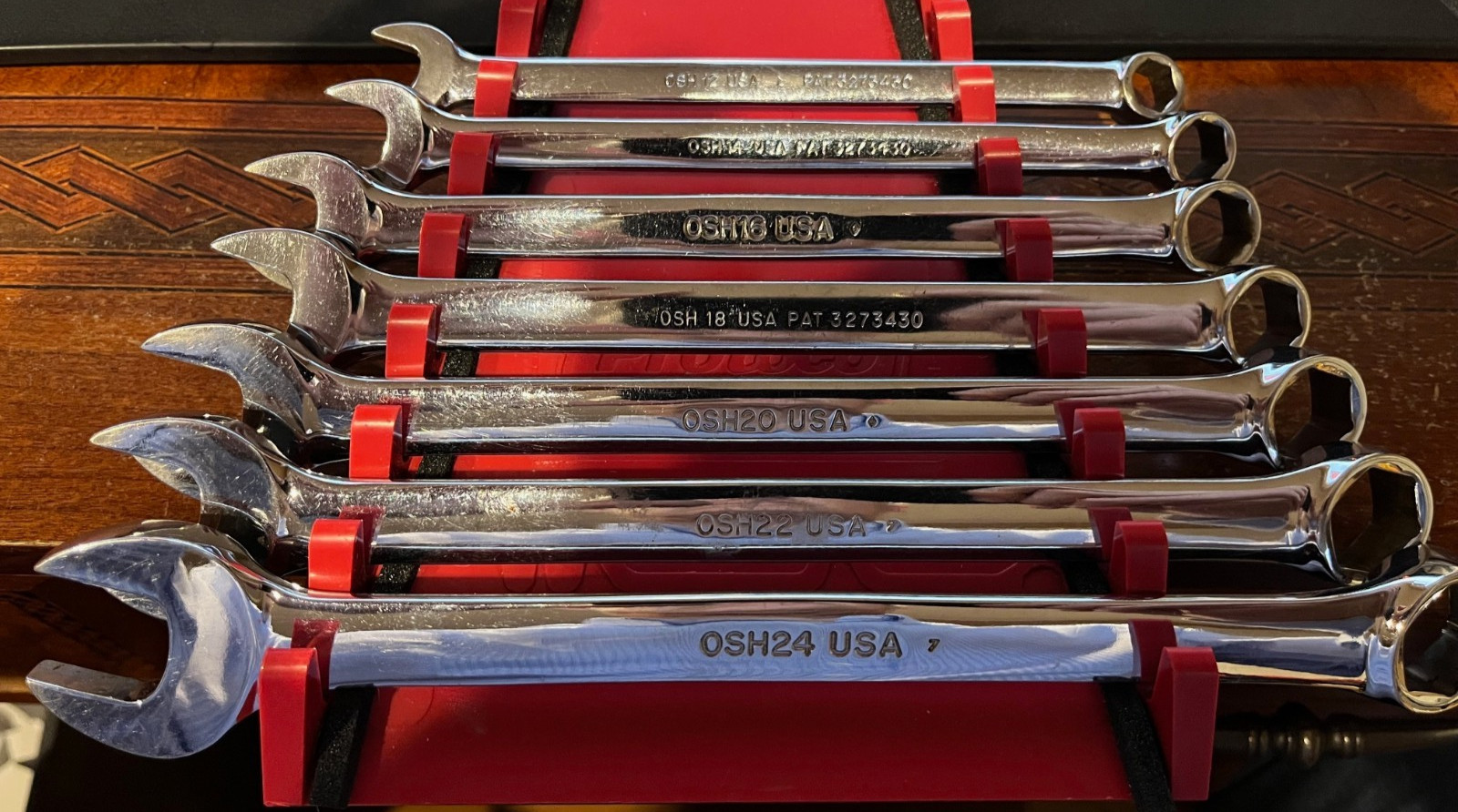 Vintage Snap-on OSH707 6 Point Combination Wrench Set 7-Piece 3/8″-3/4″