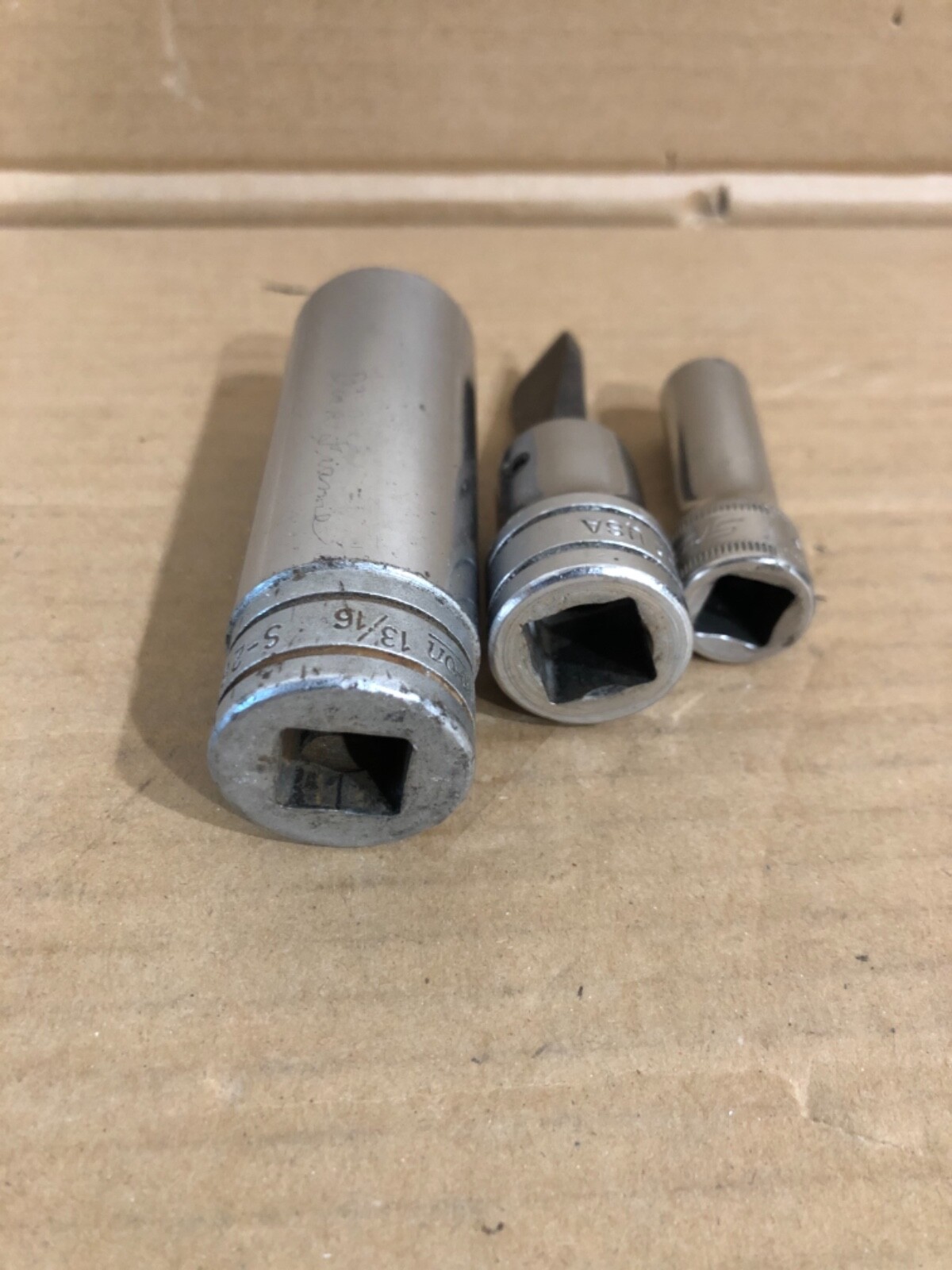 Lot of 3 Snap On sockets s-261/sw 32/spsv10