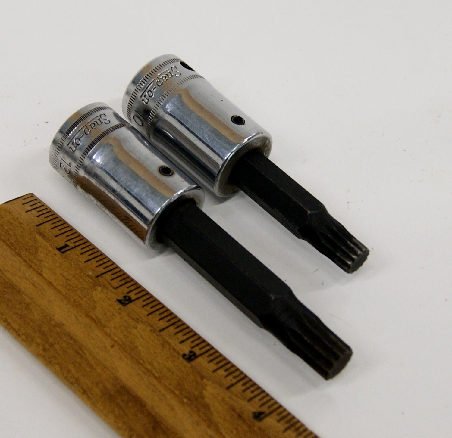 2 Snap-On USA Tools STSM12A & STSM10B Triple Square Socket Drivers, BN2968