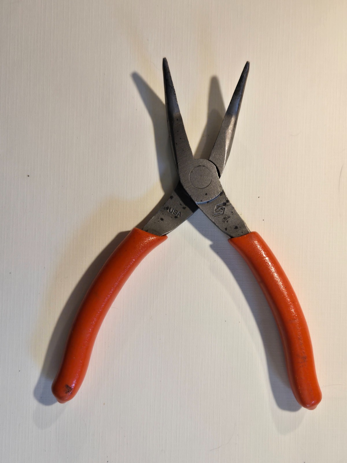 Snap On 495CF 6″ Talon Grip 35″ Bent Needle Nose Pliers, Used