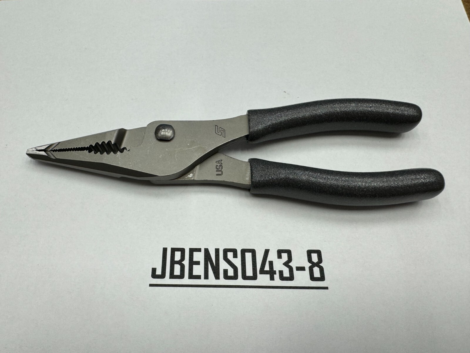 Snap-On Tools NEW TITANIUM 7″ Soft Grip Long Nose Slip Joint Pliers LN46ACFDT