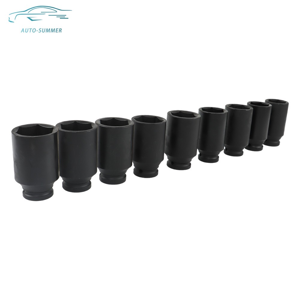 1/2″ Drive Metric Axle Hub Nut Socket 9pcs 29-38mm Deep Impact Socket Tool Kit