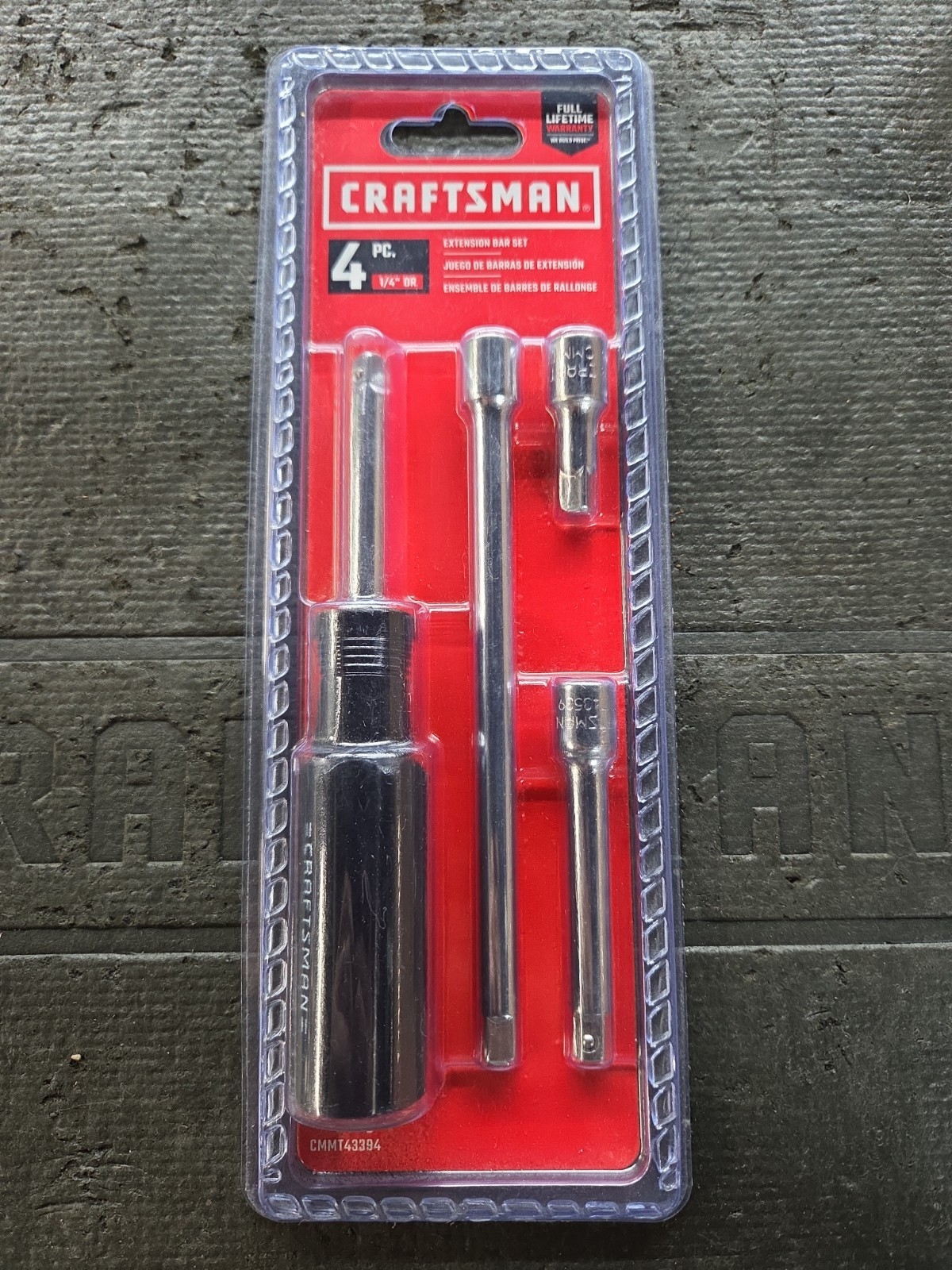 NEW-OTHER Craftsman Plastic Damage 1/4in Drive 1/4in Socket Extension #CMMT43394