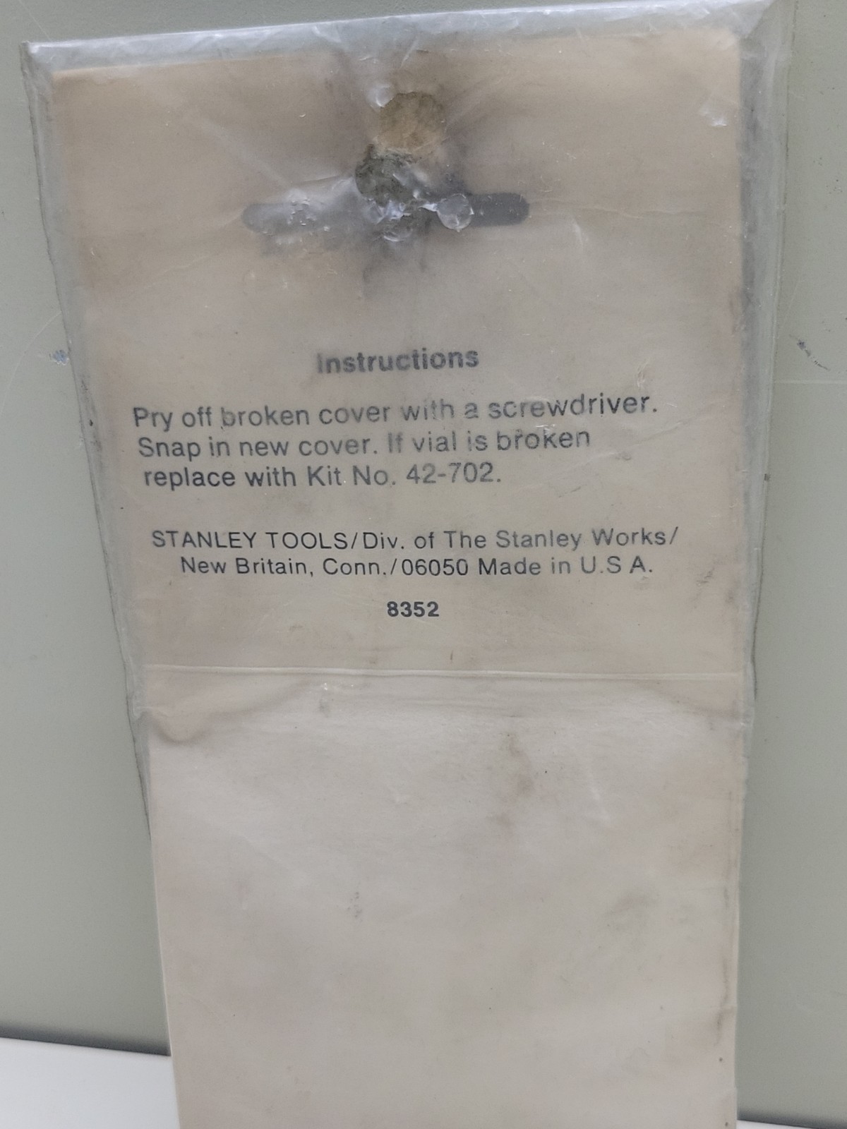 Stanley Level OEM 42-706 Cover Replacement Repair Cover NOS USA