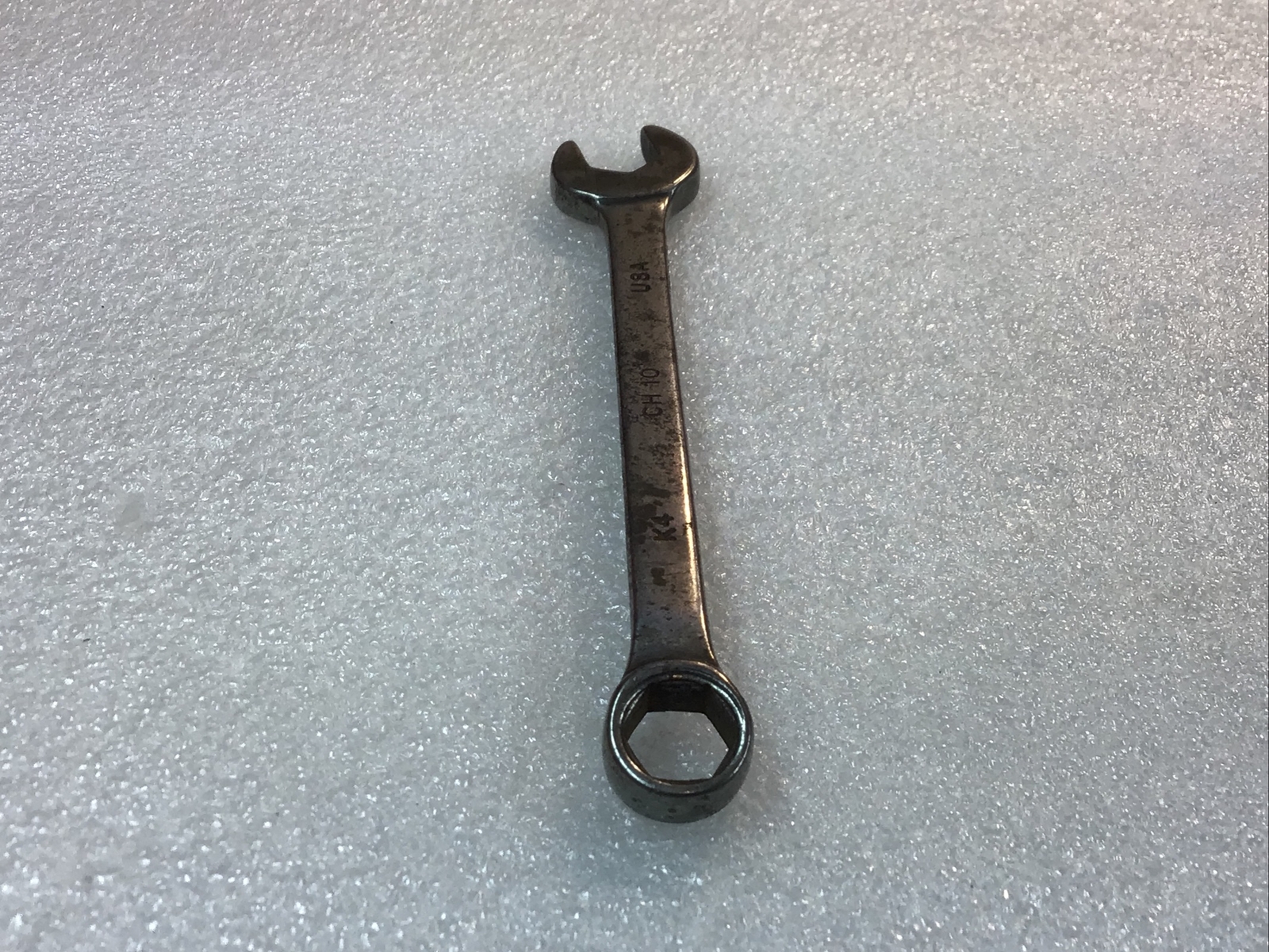 MAC TOOLS#CH10 – 5/16”, SAE, 6 PT., CHROME, SHORT, COMBINATION WRENCH-U.S.A-