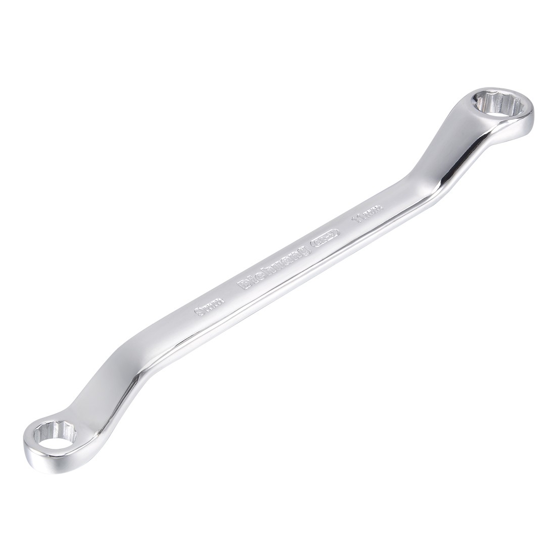 9mm x 11mm 12 Point Staggered Double Wrench Box Smooth End, Cr-V