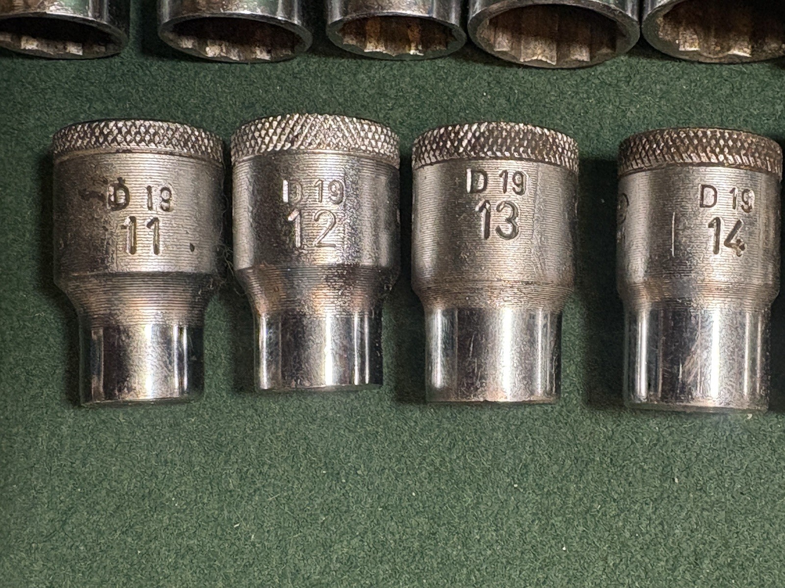 Vintage Gedore D19 TMAX Metric & Imperial 1/2 Drive Socket Set Germany Complete