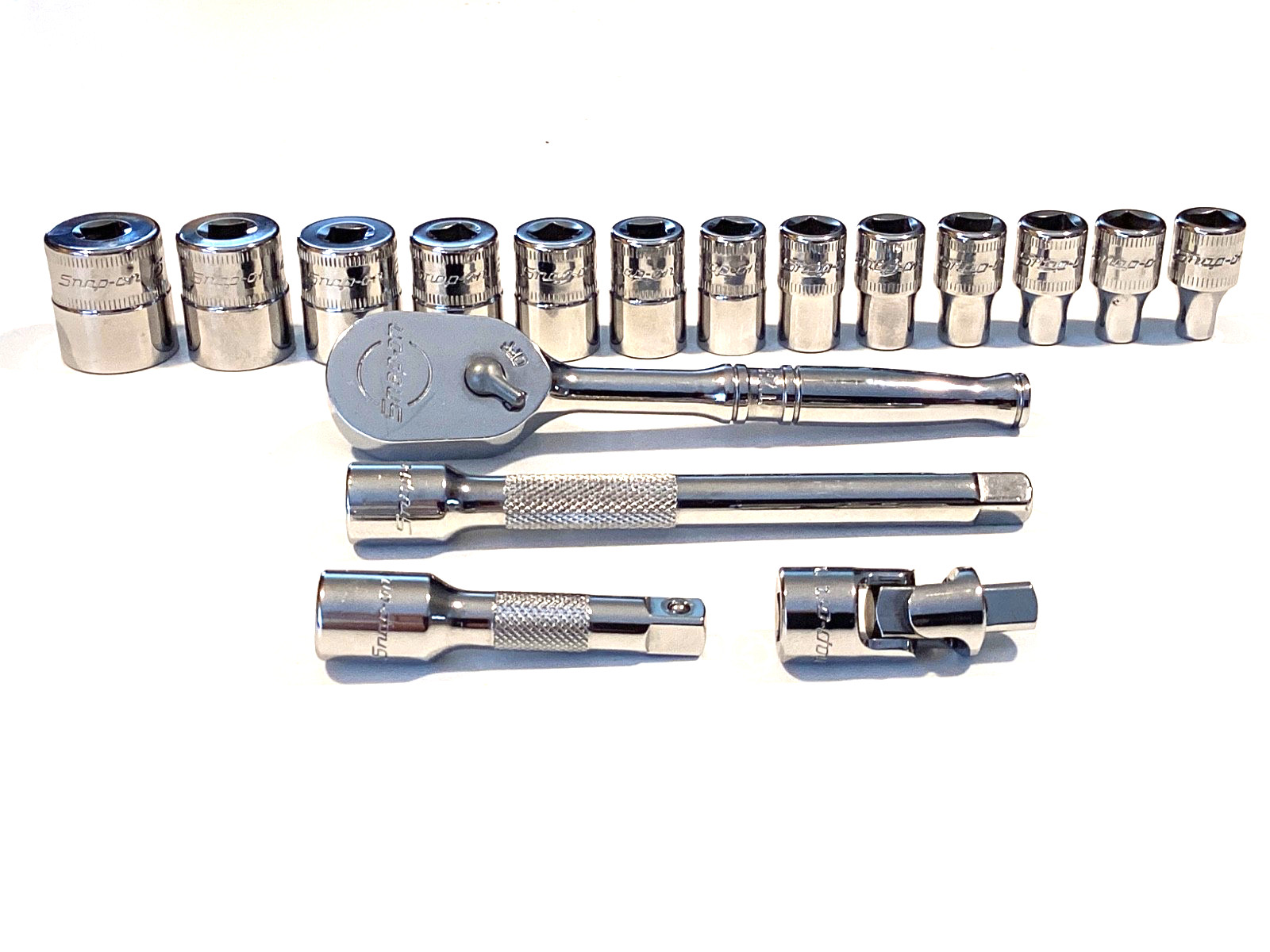 Snap On USA 117TMM 17 Piece 1/4″ Drive 6 Point Metric Starter Set With Tray MINT