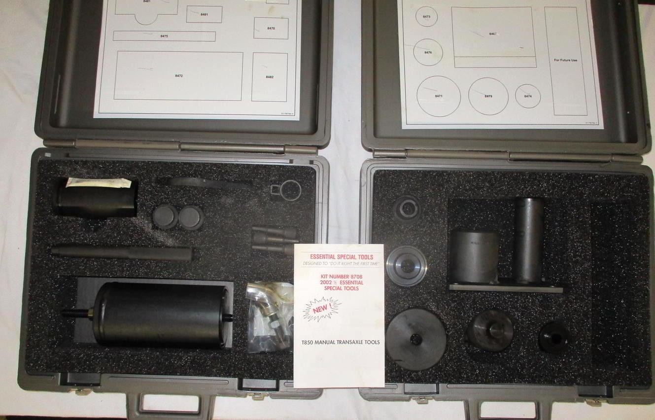 Miller Special Tools 8708 2002 ½ T850 Manual Transaxle Tools BOTH Boxes SRT-4