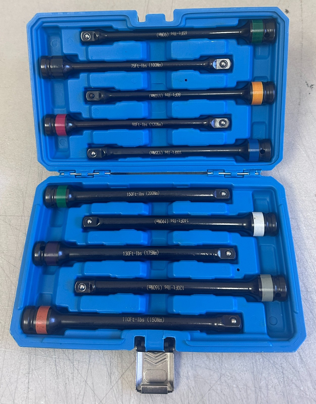 Sale! 10pc 1/2″ Drive Torque Extension Bar Set Limiting Extension Torque Sticks