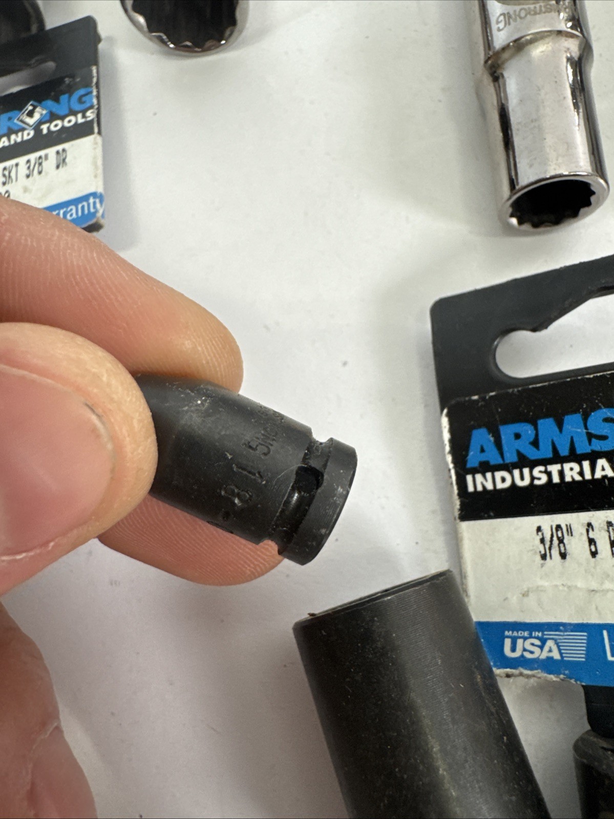 Armstrong USA Socket Lot 21pc Mixed Drive SAE Metric Various Sizes