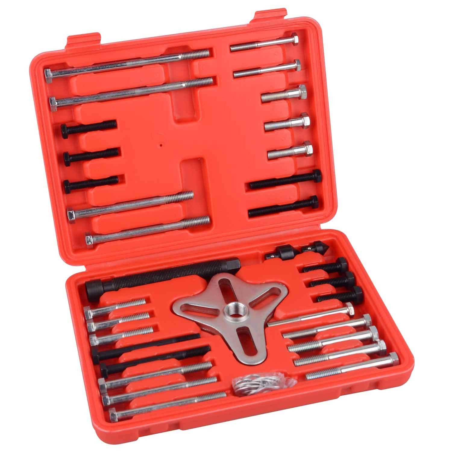 Harmonic Balancer Puller Set 46 Pcs Flywheel Steering Wheel Puller Kit Gear P…
