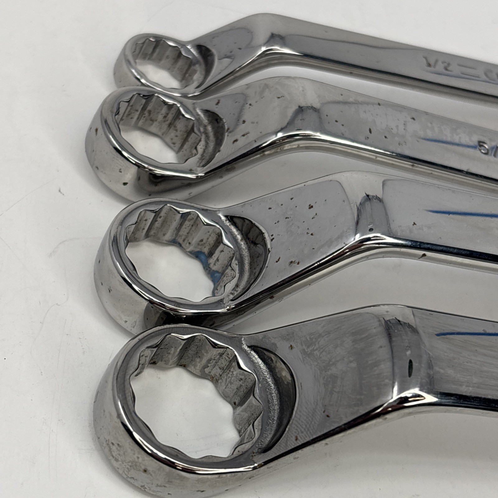 Craftsman 4pc Full Polish Deep Offset 12pt SAE Wrench Set1/2-15/16″ 44317-20 USA