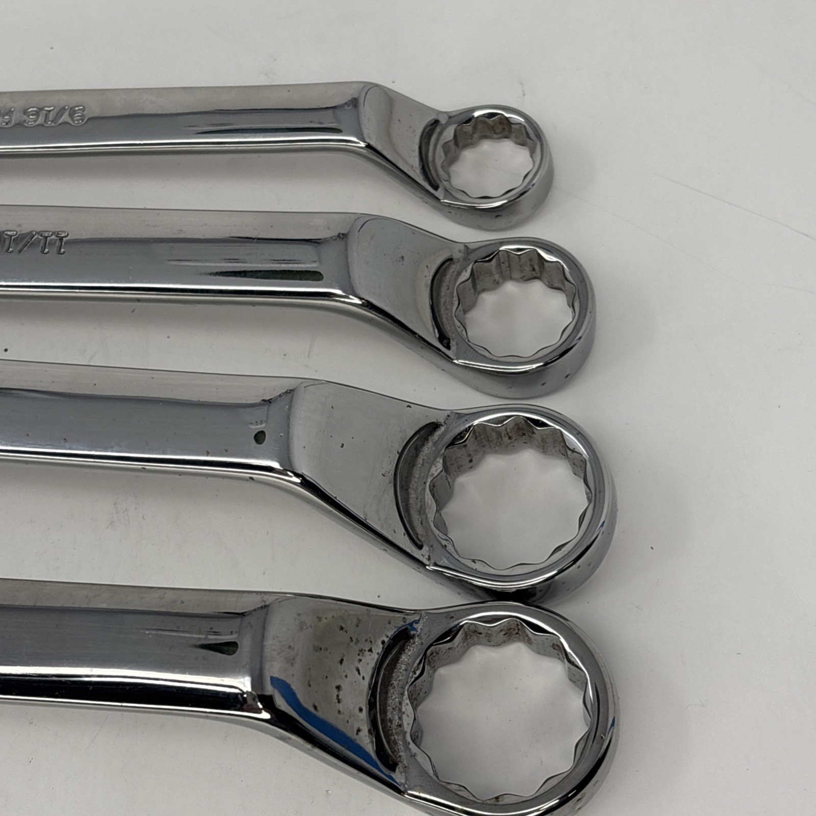 Craftsman 4pc Full Polish Deep Offset 12pt SAE Wrench Set1/2-15/16″ 44317-20 USA