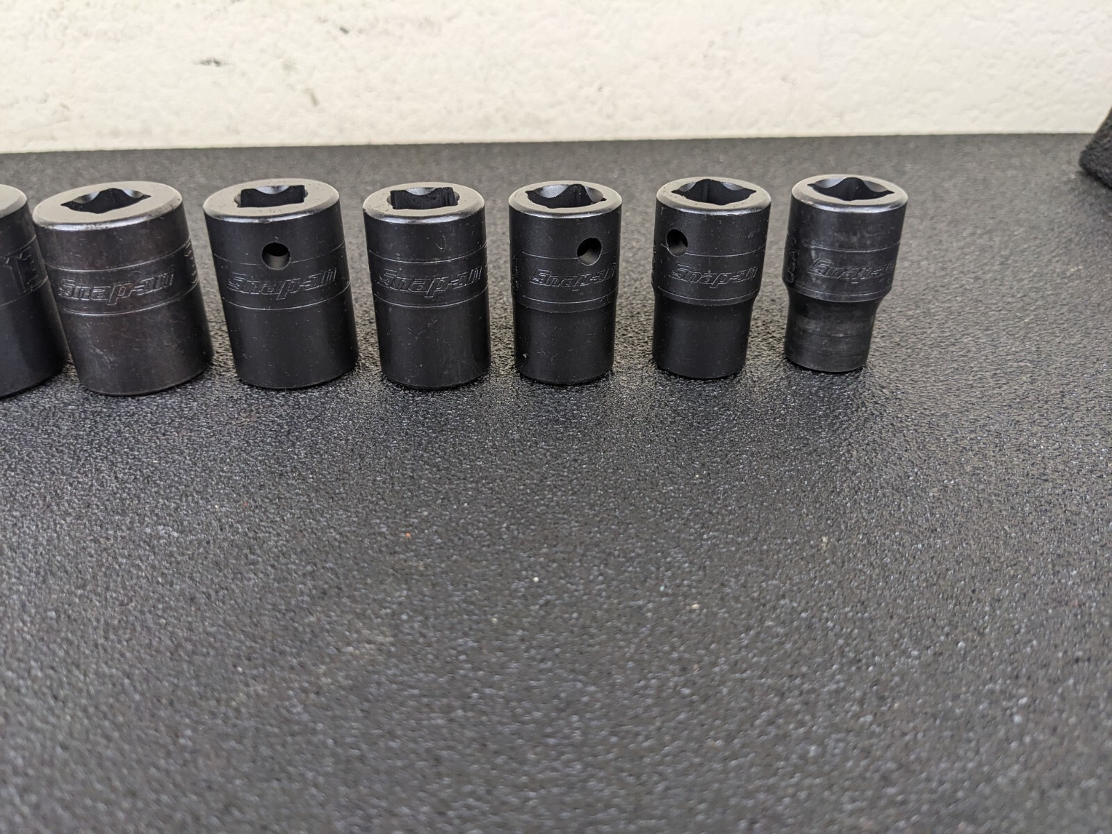 #bh828 Snap On Tools NEW SAE Shallow Impact Socket Set 7/16″ to 1-1/8″
