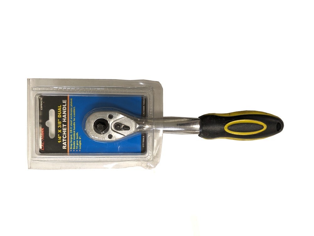 1/4″ X 3/8″ DR DUAL HEAD RATCHET WRENCH WITH TRP MATT HANDLE