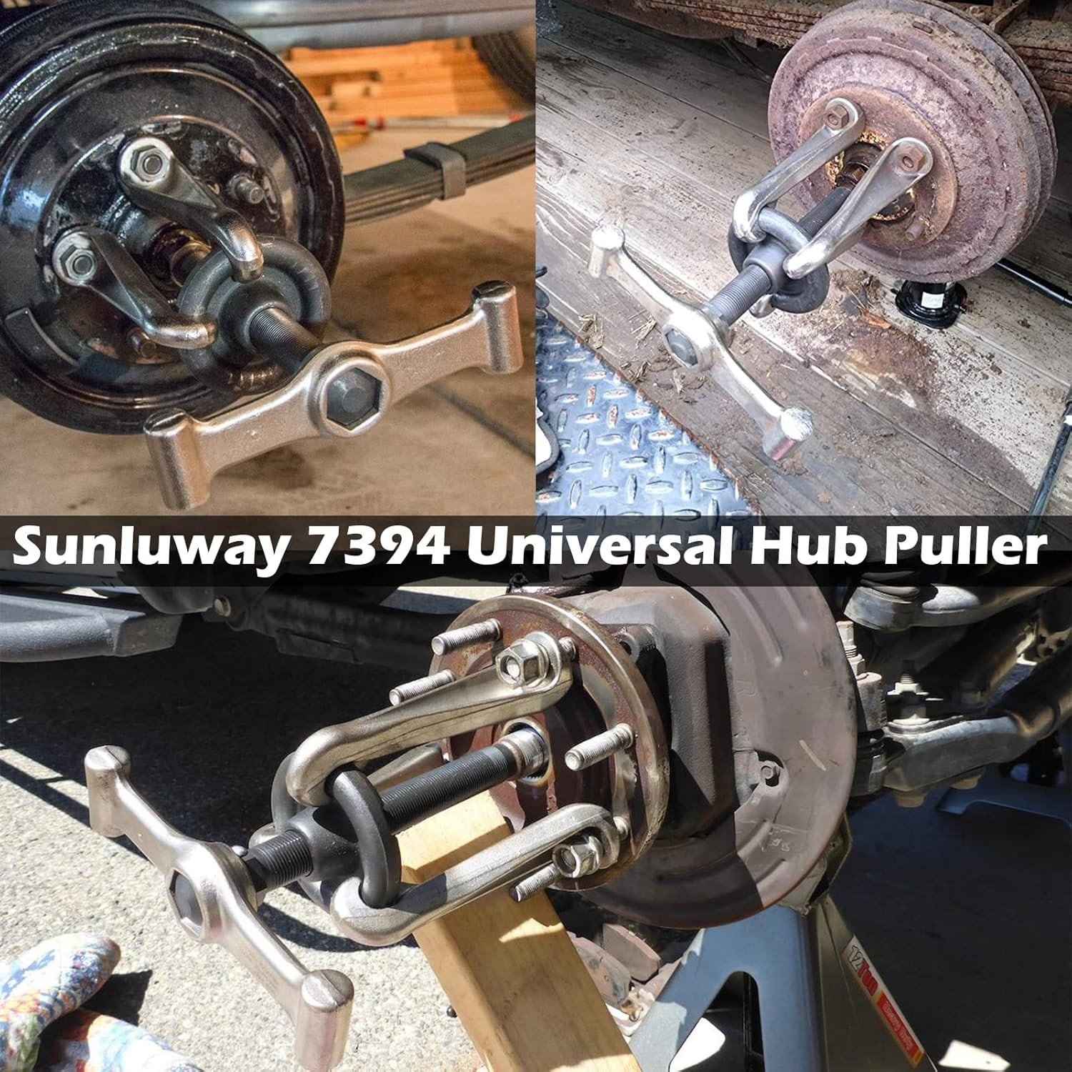 Universal 7394 Hub Puller Heavy Duty Brake Drum Wheel Hub Removal Tool