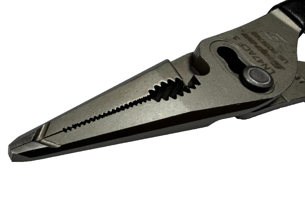 Snap On Tools BLACK 9″ Soft Grip Long Nose Slip Joint Pliers LN47ACF NEW USA