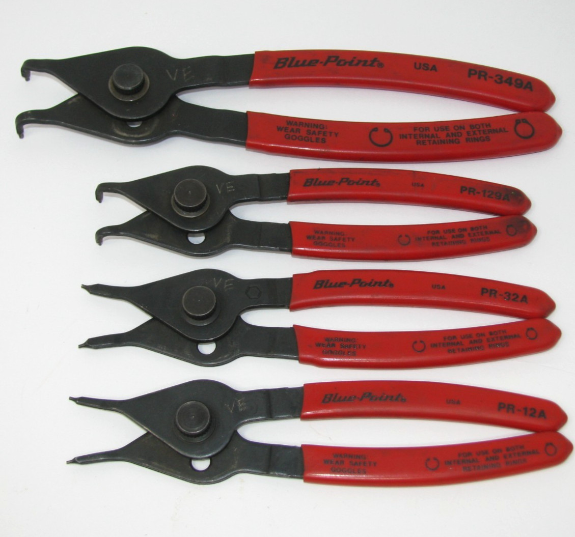 Blue-Point Snap Ring Retaining Plier Set PR-12A PR32A PR-129A PR-349A Adjustable